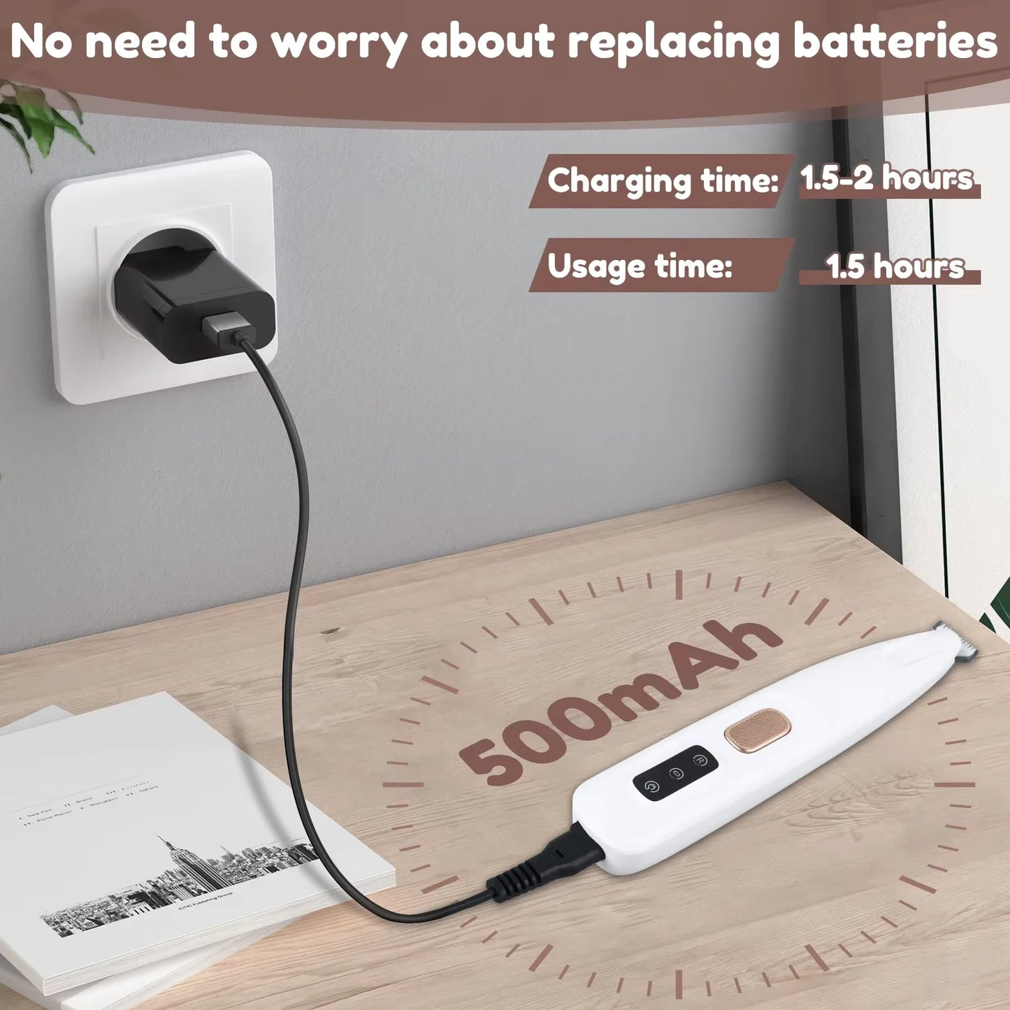 PawGlow™: Pro Precision Trimmer with LED Guide