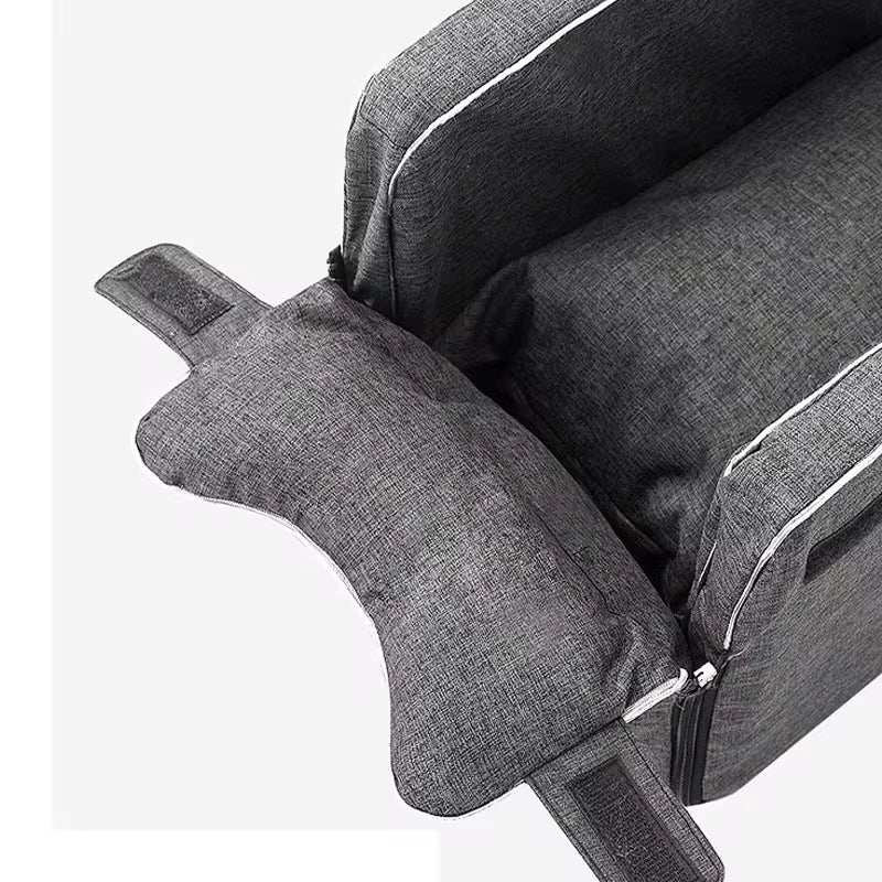 Luxury Central Dog Car Seat - Portable Pet Travel Carrier & Safety Booster Bed for Small Breeds