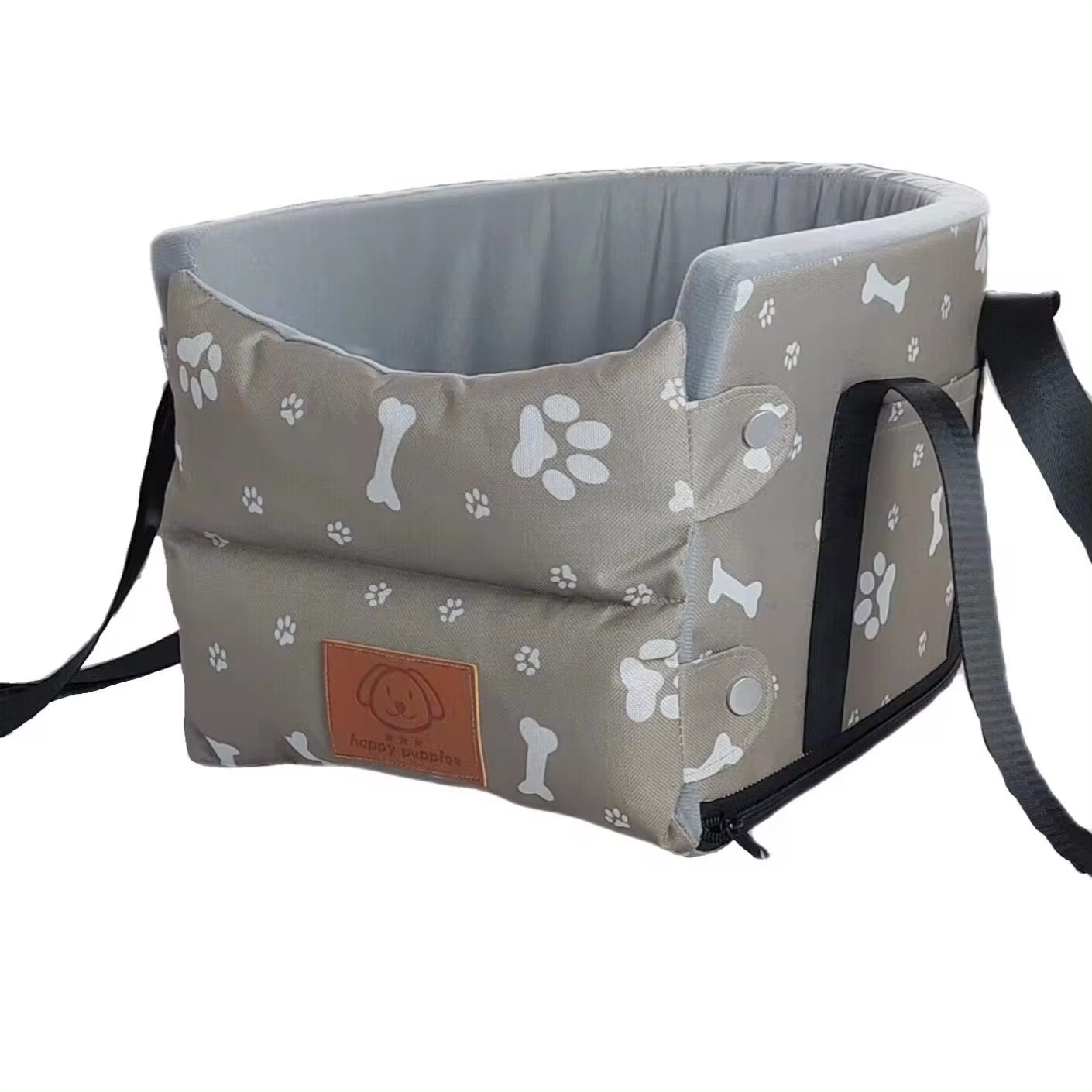 Luxury Central Dog Car Seat - Portable Pet Travel Carrier & Safety Booster Bed for Small Breeds